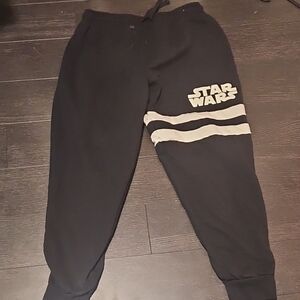 Star Wars Mens Black and White Joggers
